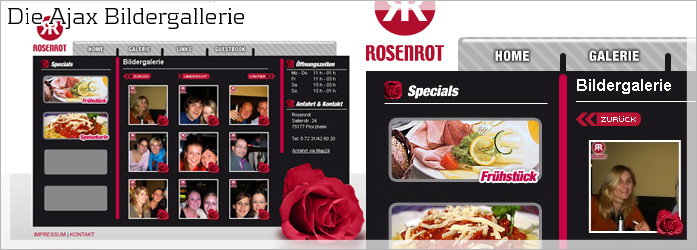 Rosenrot Pforzheim - Die Ajax Bildergallerie