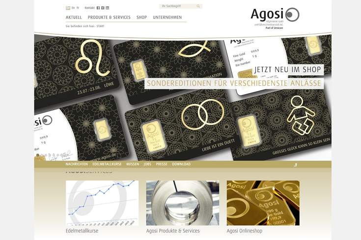 AGOSI Webseite